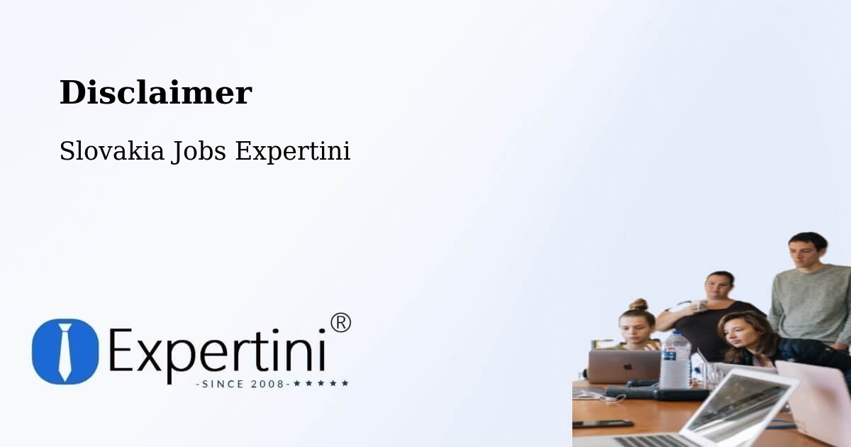 Disclaimer – Okres Myjava - Slovakia Jobs Expertini