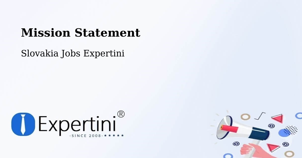 Corporate Mission – Okres Myjava - Slovakia Jobs Expertini