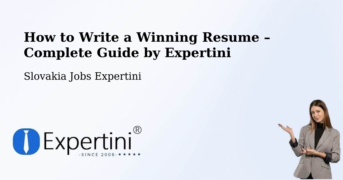 Resume Writing Guide for Job Seekers – Okres Myjava - Okres Myjava, Slovakia Jobs Expertini