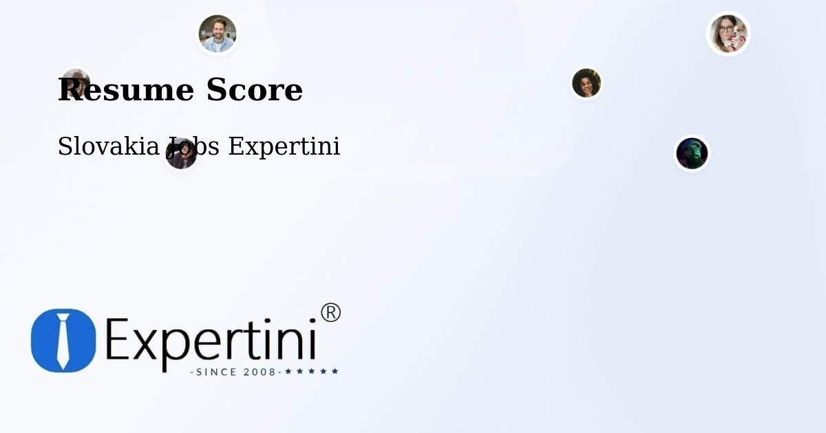 Resume Score & Job Description Match Tool – Okres Myjava - Slovakia Jobs Expertini